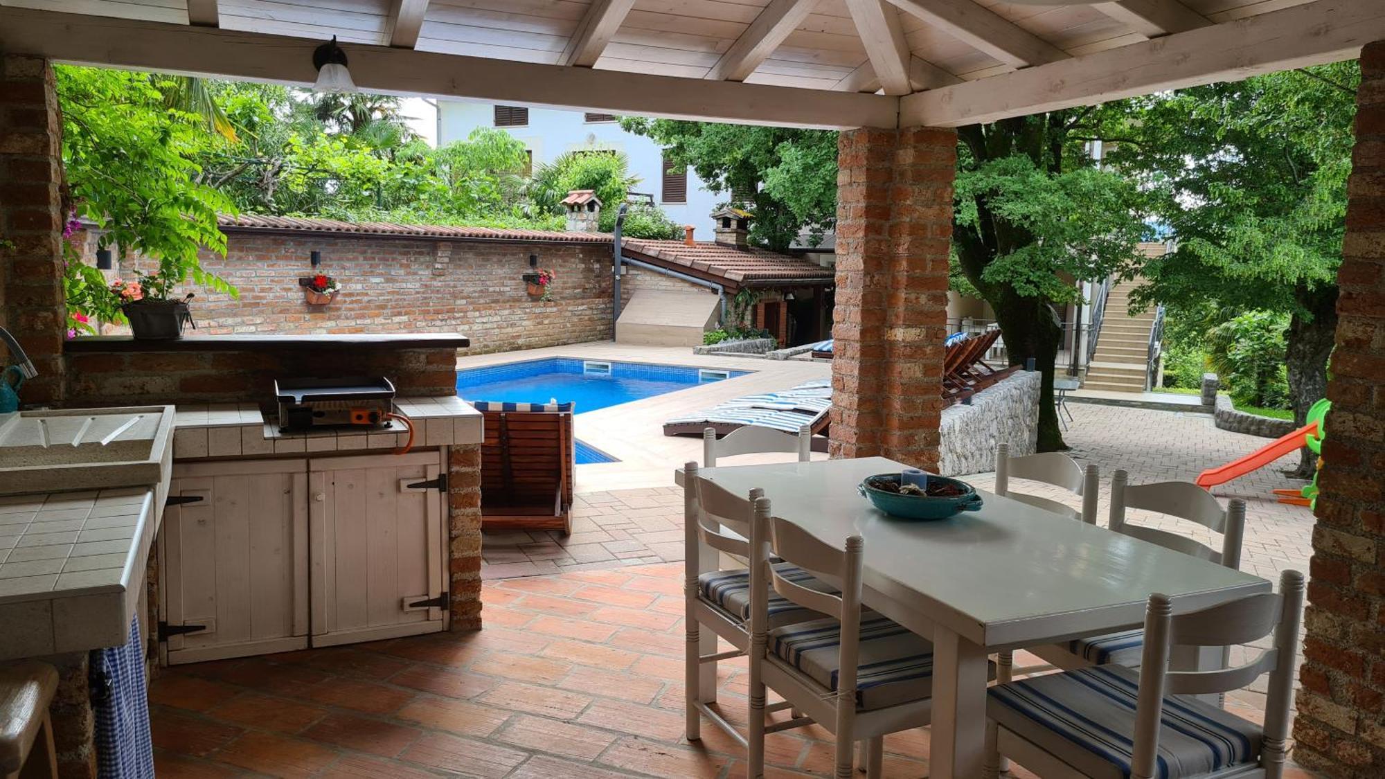 Villa Amalia Apartments Malinska Kültér fotó